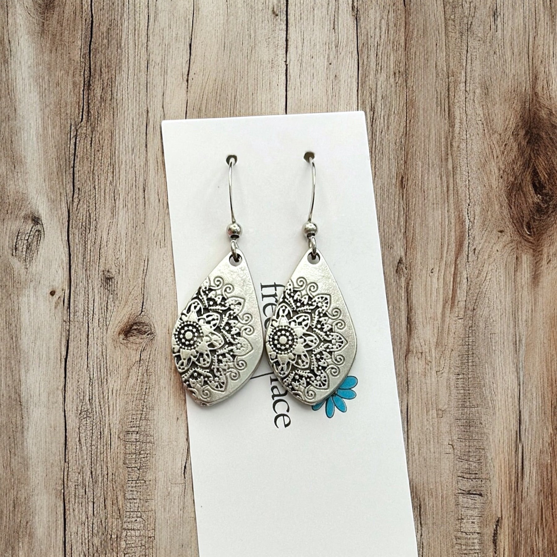 Mandala Hook Earrings