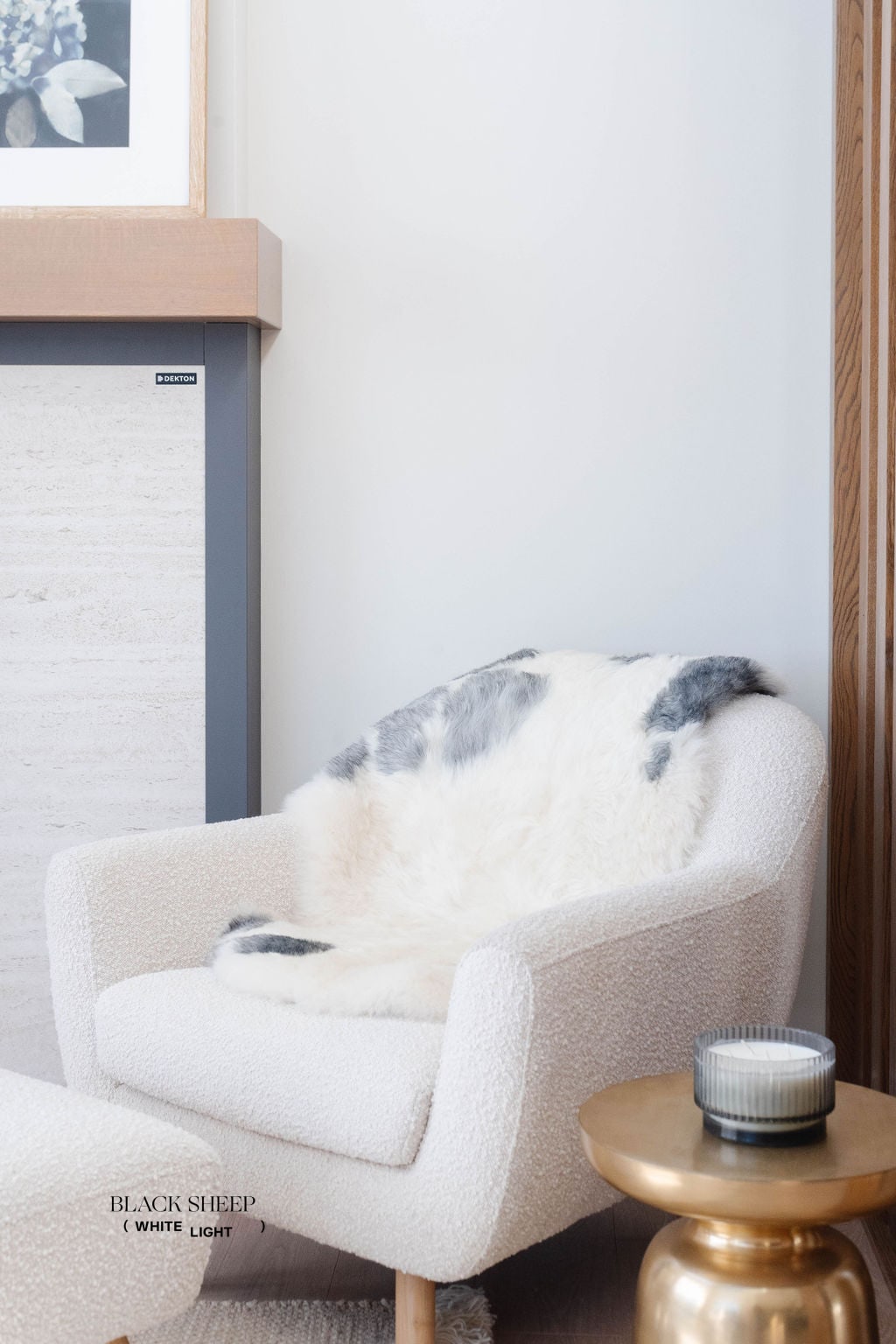 Shorn Grey Spotted Icelandic Sheepskin | Random