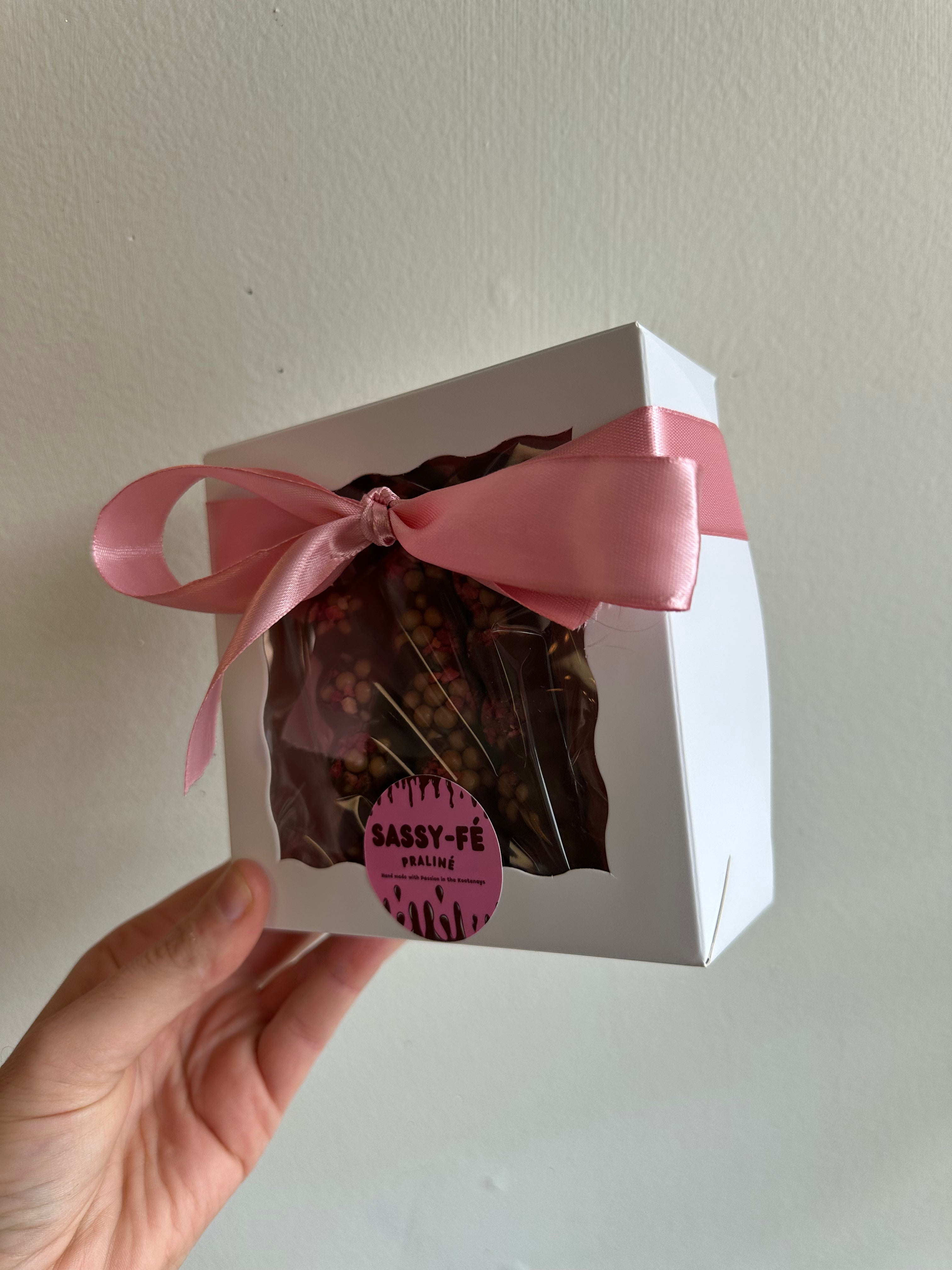 Sassy Fe Hand Crafted Belgian Milk Chocolate with Salted Caramel