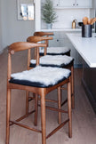 Shorn White Icelandic Sheepskin Chair Pad