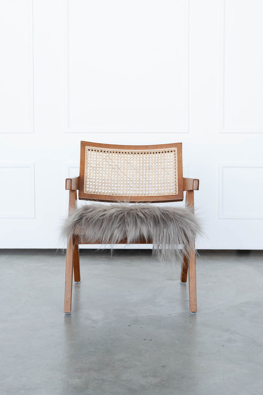 Taupe Icelandic Sheepskin Chair Pad
