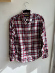 Vintage Ralph Lauren Red and Navy Cotton Flannel | Size Medium