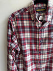 Vintage Ralph Lauren Red and Navy Cotton Flannel | Size Medium