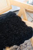 Black Tigrado Spanish Curly Sheepskin