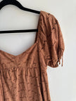 Rustic Charm Puff Sleeve Dress | Size Small
