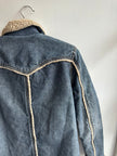 Vintage Sherpa Lined Denim Jacket | Size M