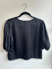 Wilfred Black Bria Balloon Sleeve Top