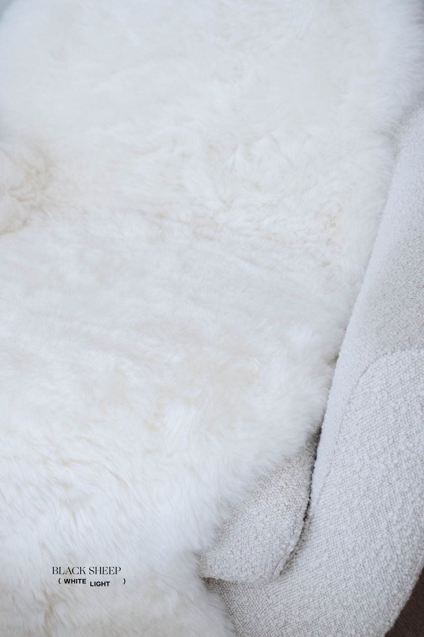 Shorn White Double Icelandic Sheepskin