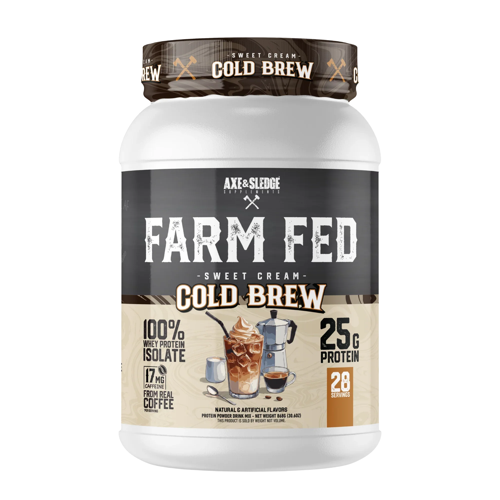 Axe & Sledge Farm Fed Whey Isolate Protein Powder