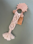 Raw Earth Handmade Lion Wooden Macrame Teether