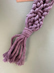 Raw Earth Macrame Pink Key Chain