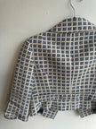 Carlisle Designer Checkered Crop Jacket | Size 2