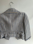 Carlisle Designer Checkered Crop Jacket | Size 2
