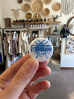 Nicole Heely Blue Bumble Bee Believe Pin