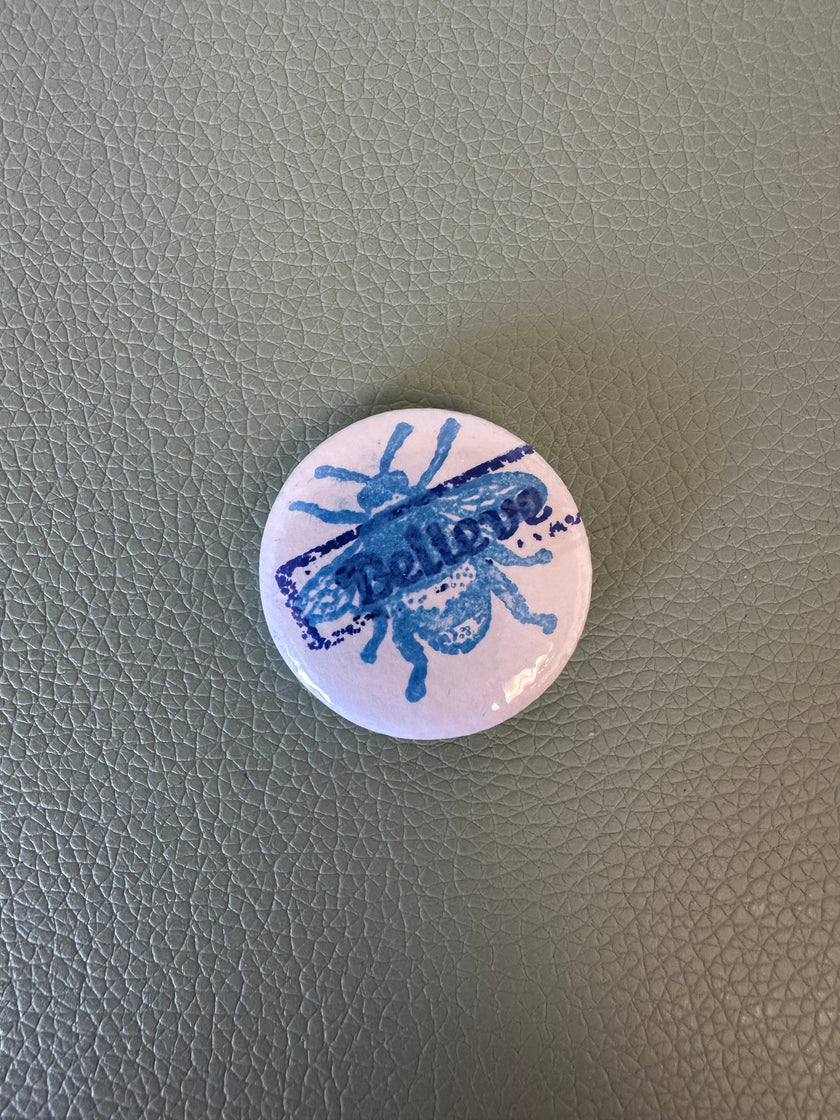 Nicole Heely Blue Bumble Bee Believe Pin