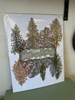 Kimboho Art Print Pink Gold Mountains 14” x 11”