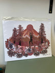 Kimboho Art Print Pink Sunset Goddess 14” x 11”