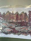 Kimboho Art Print Pink Riverbank 14” x 11”