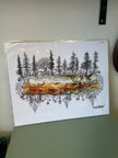 Kimboho Art Print Forest Geode 14” x 11”