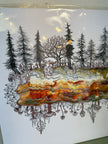 Kimboho Art Print Forest Geode 14” x 11”