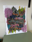 Kimboho Art Print Moose Reflection  14” x 11”