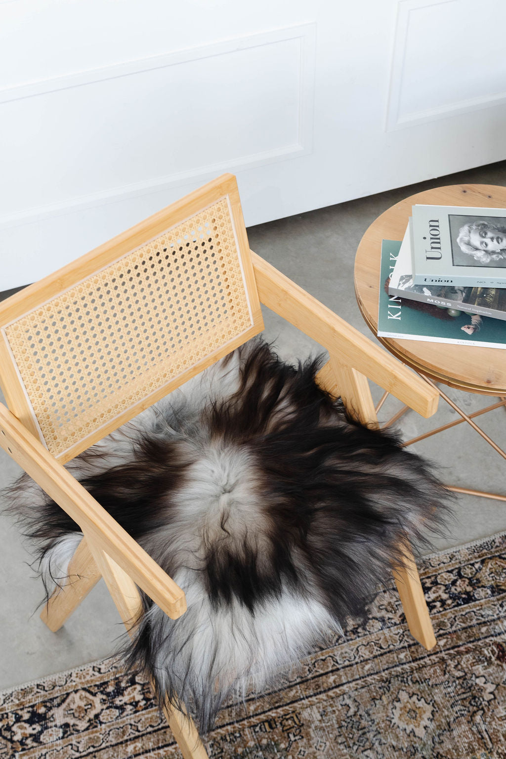 Natural Dark Grey Icelandic Sheepskin Chair Pad