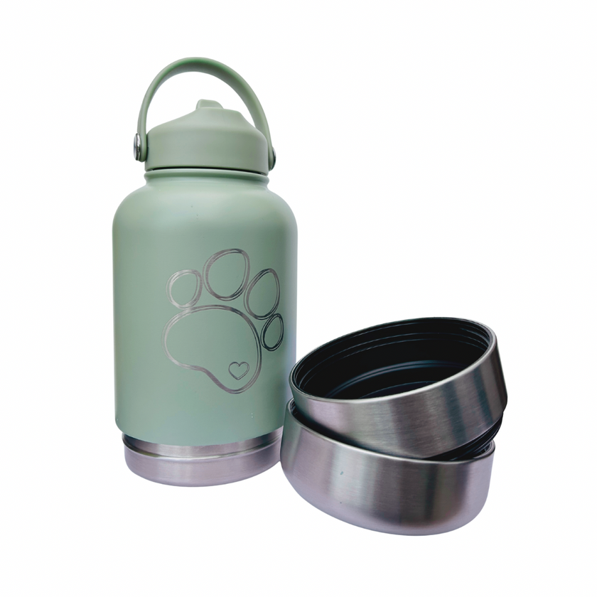 Bouteille de voyage Nelly & Cie 3-en-1 sauge