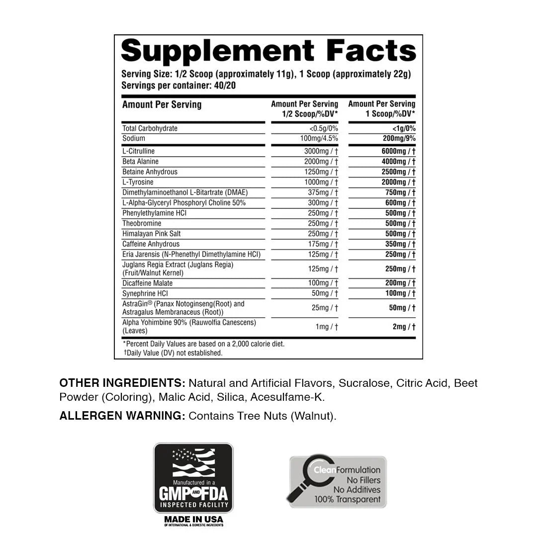 Anarchy Labs JAWAN High-Octane Pre-Workout