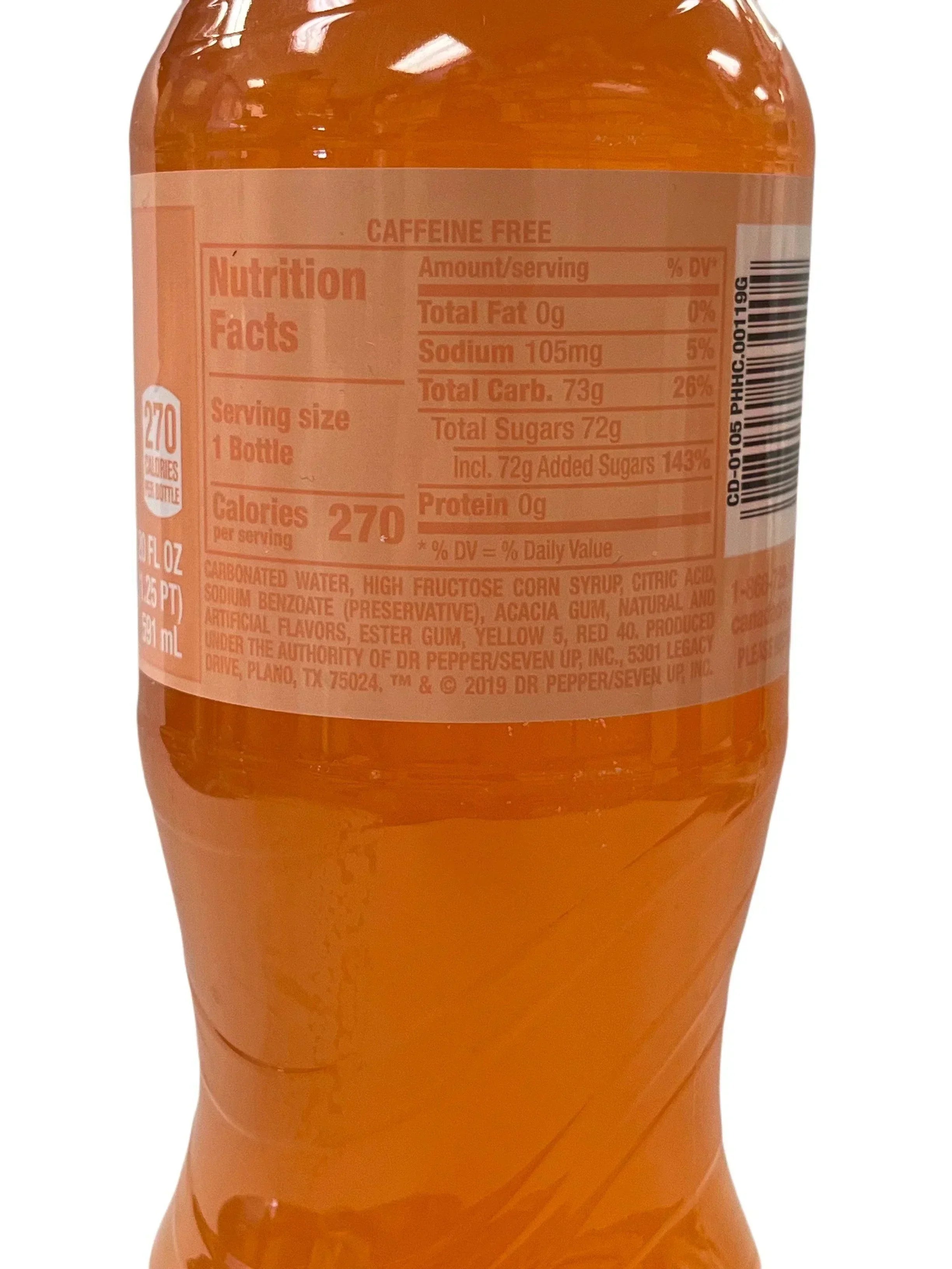 Canada Dry Peach, bouteille de 20 oz
