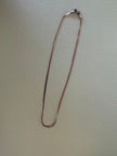 Kactus Blue - Herringbone Silver Chain Necklace