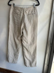 Linen Beige Relaxed Fit Trousers