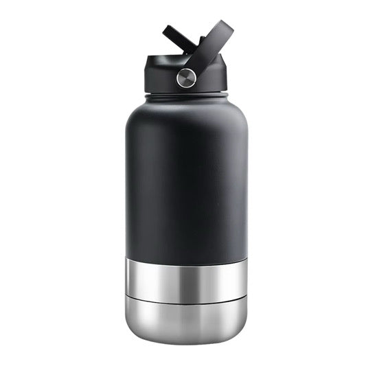Bouteille de voyage Nelly & Cie 3-en-1 noire