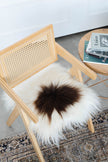 Brown Spotted Icelandic Sheepskin Chair Pad | Random