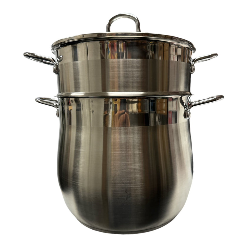 TAYEB Couscoussier Pot Stainless Steel Steamer 12L