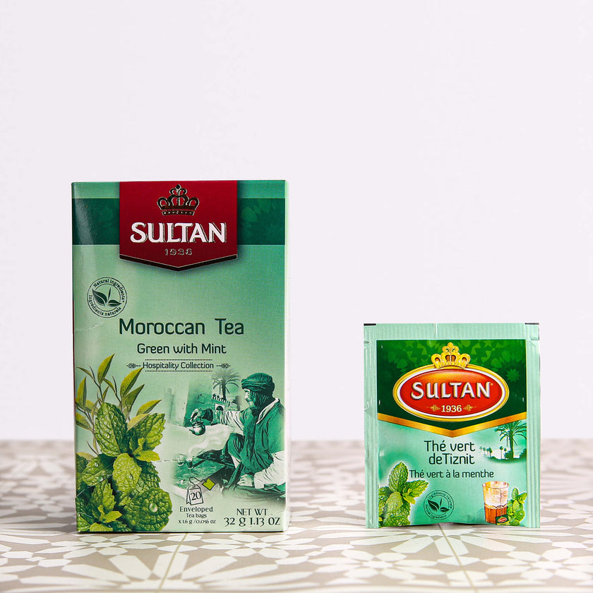 SULTAN Tisane Authentic Moroccan Green tea with Mint  20 bag