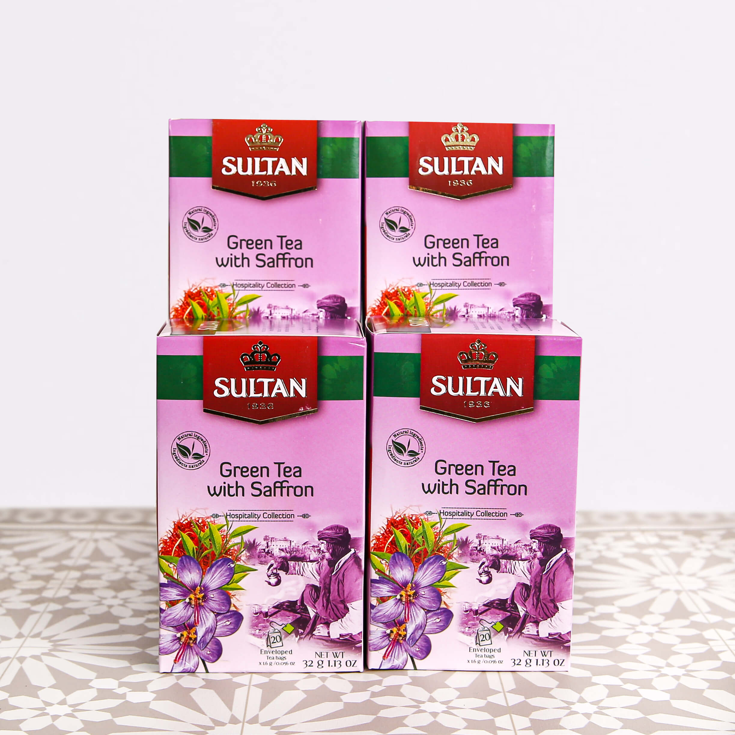 SULTAN Tisane Green tea with Saffron 20x bag