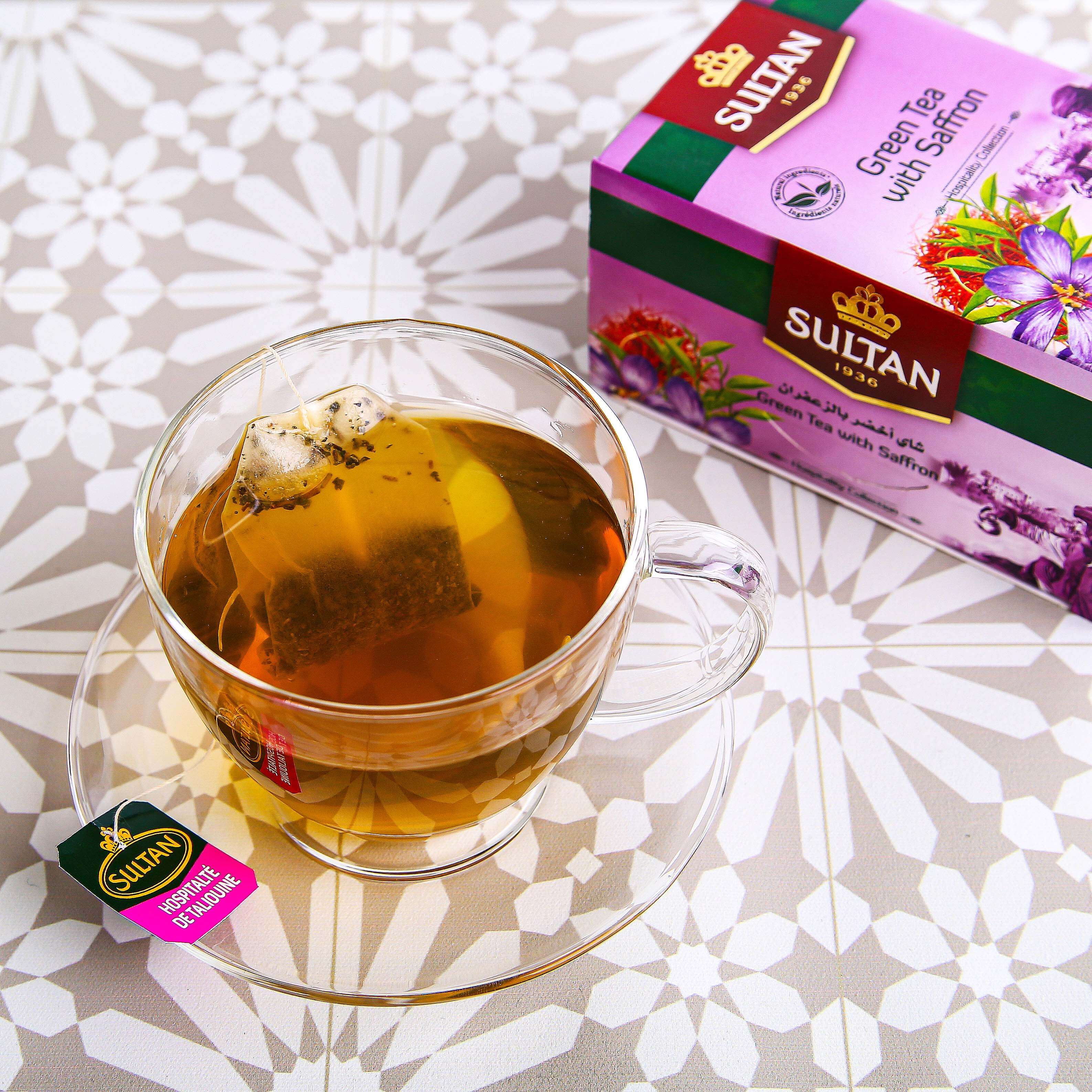 SULTAN Tisane Green tea with Saffron 20x bag