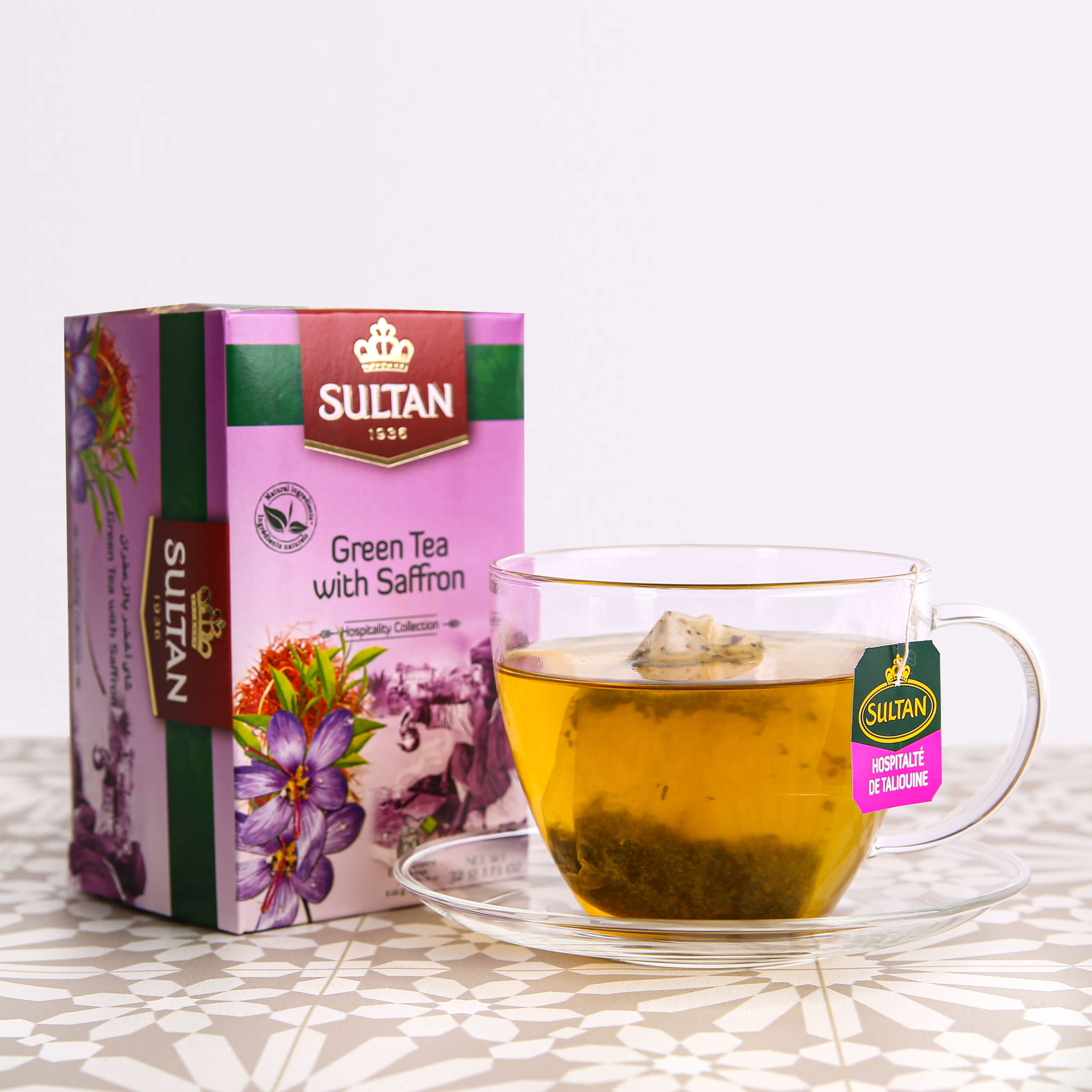 SULTAN Tisane Green tea with Saffron 20x bag