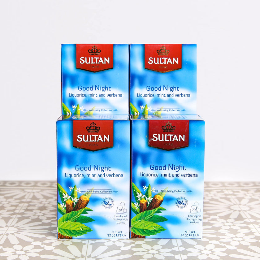 SULTAN Tisane Good  Night Collection: Liquorice, Mint & Verbena - 20 Bags