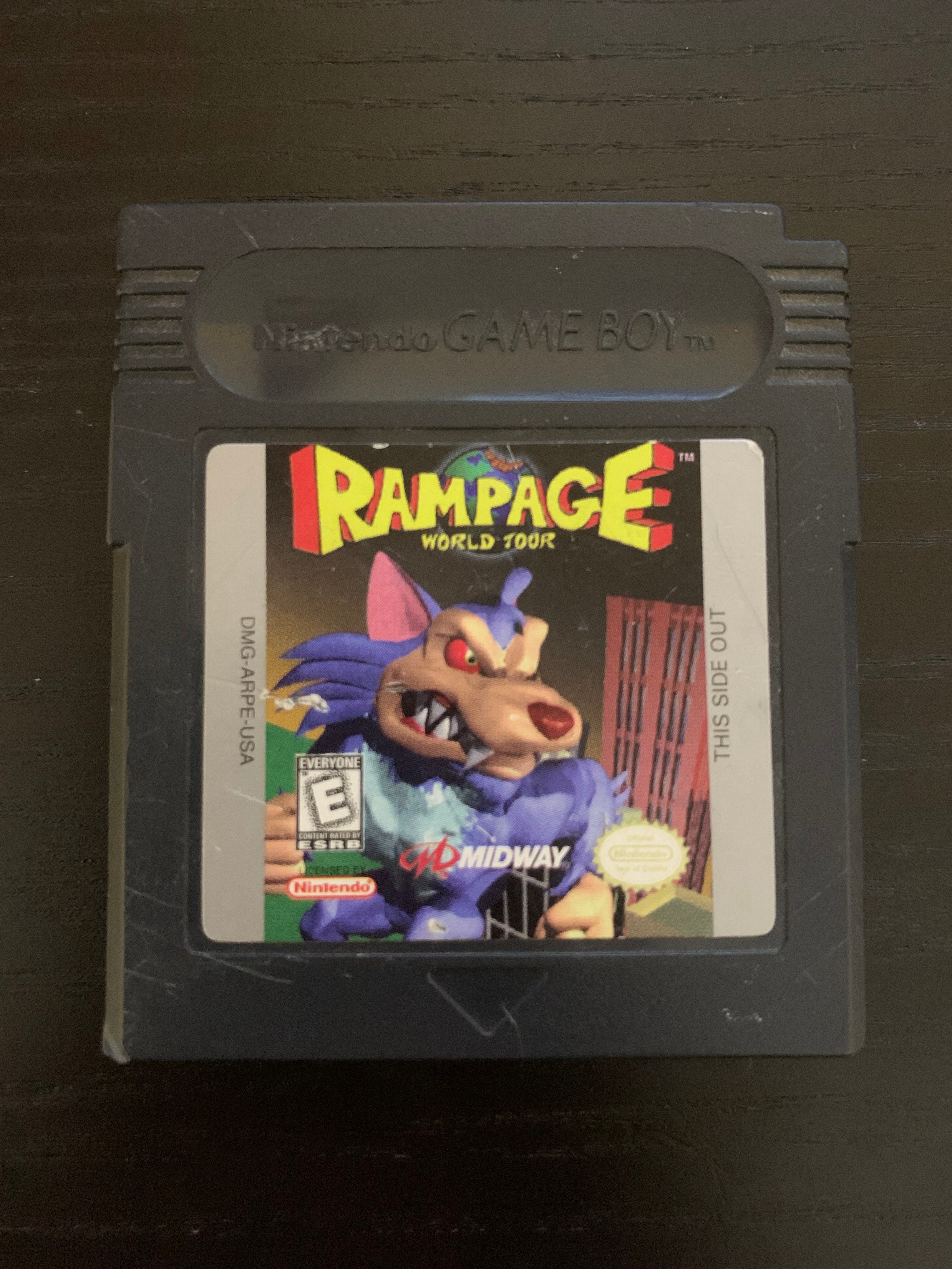 Rampage World Tour - GameBoy Game