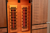 PREORDER SEPTEMBER 2026 - *NEW* 2026 Model-Premium Series-Costway 2-Person Dual Therapy Full Spectrum Infrared Sauna with Red Light Panel($900 Value), WiFi App Control, Chromotherapy & Bluetooth – Okoume Wood- Fully Loaded Indoor Spa