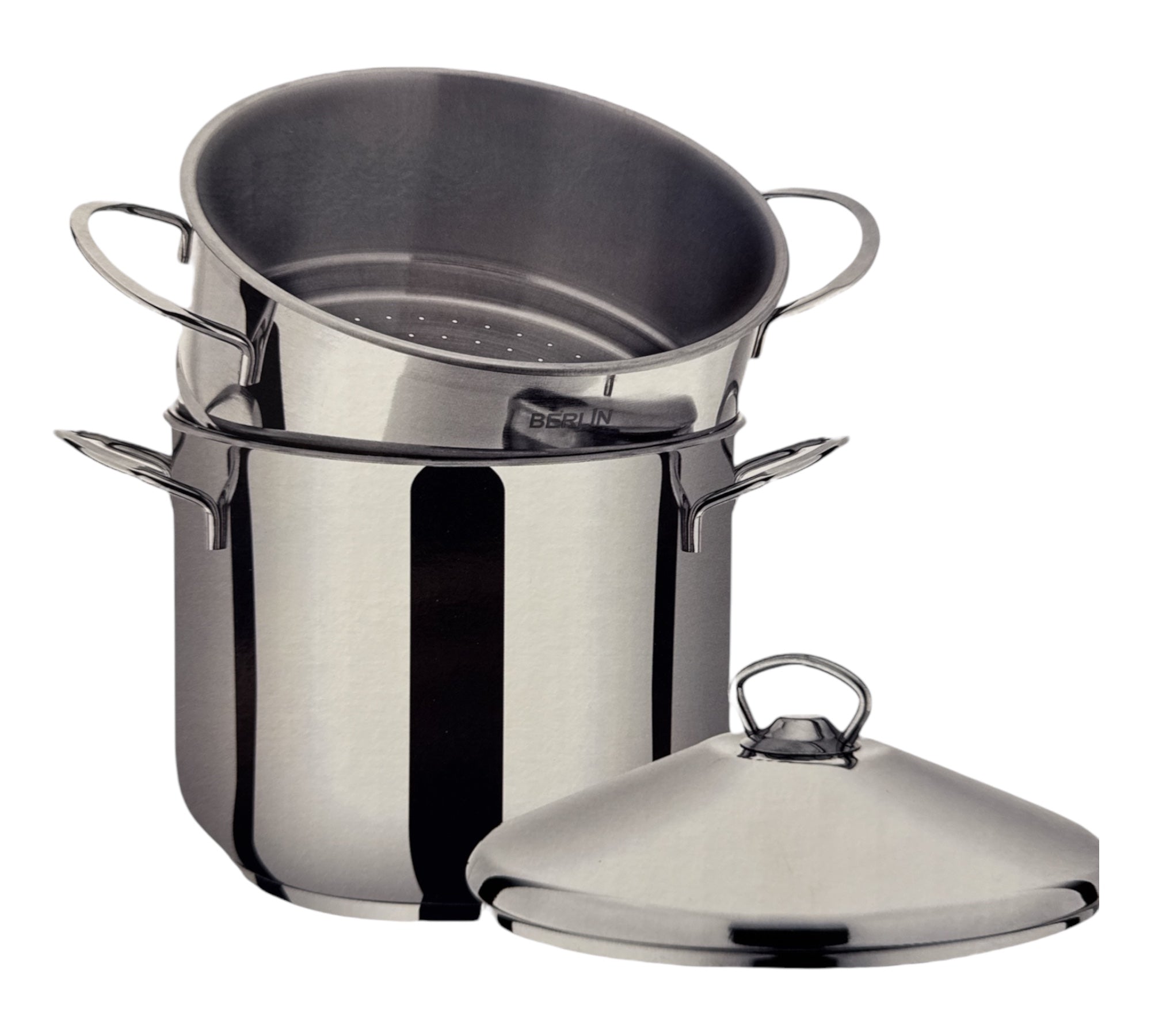 BERLIN Couscousier Pot Stainless Steel Steamer