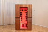 PREORDER SEPTEMBER 2026 - *NEW* 2026 Model-Premium Series-Costway 2-Person Dual Therapy Full Spectrum Infrared Sauna with Red Light Panel($900 Value), WiFi App Control, Chromotherapy & Bluetooth – Okoume Wood- Fully Loaded Indoor Spa