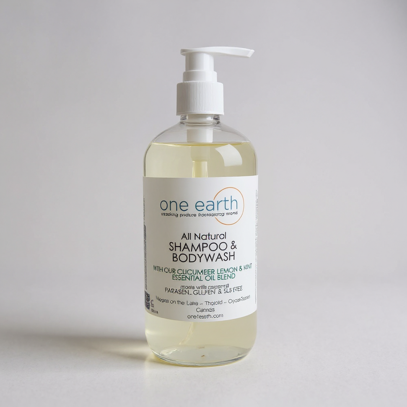 Shampoo/Bodywash - Cucumber, Lemon + Mint (Refresh)