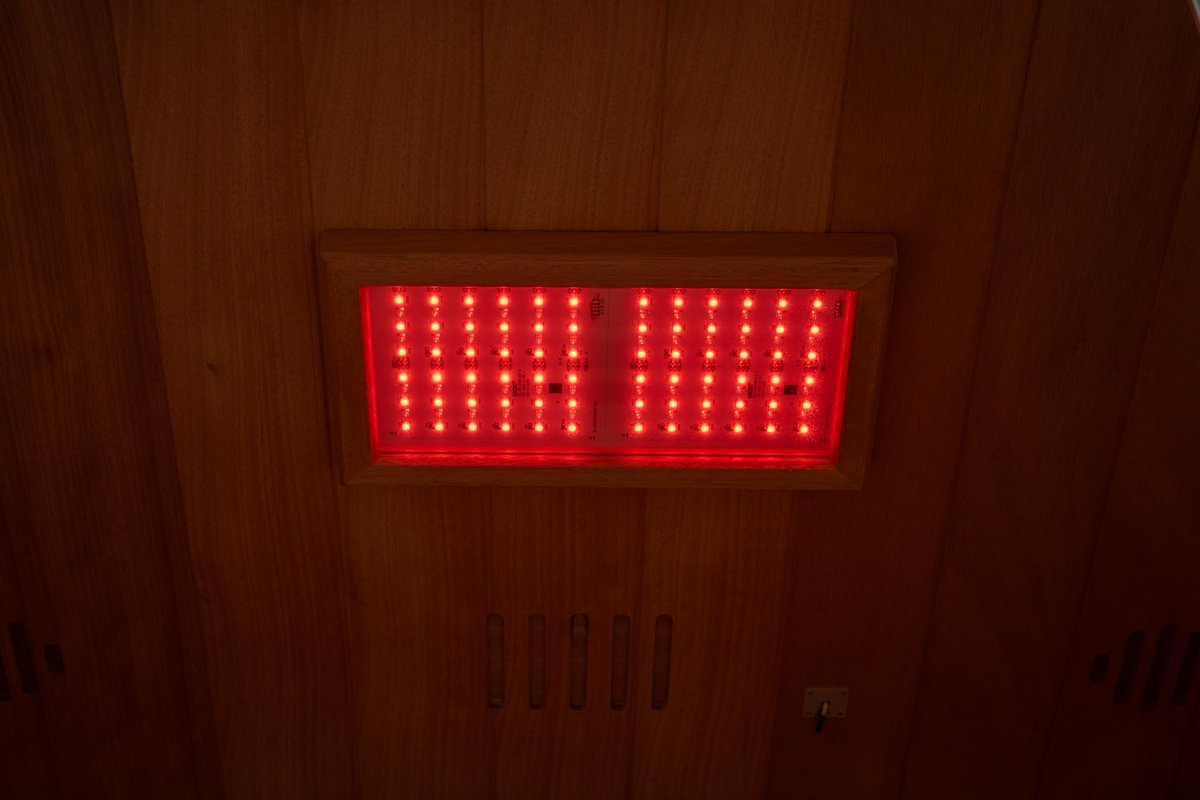 PREORDER SEPTEMBER 2026 - *NEW* 2026 Model-Premium Series-Costway 2-Person Dual Therapy Full Spectrum Infrared Sauna with Red Light Panel($900 Value), WiFi App Control, Chromotherapy & Bluetooth – Okoume Wood- Fully Loaded Indoor Spa