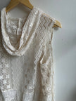 Lace Vest with Hood | Size Medium/Large