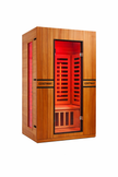 PREORDER SEPTEMBER 2026 - *NEW* 2026 Model-Premium Series-Costway 2-Person Dual Therapy Full Spectrum Infrared Sauna with Red Light Panel($900 Value), WiFi App Control, Chromotherapy & Bluetooth – Okoume Wood- Fully Loaded Indoor Spa