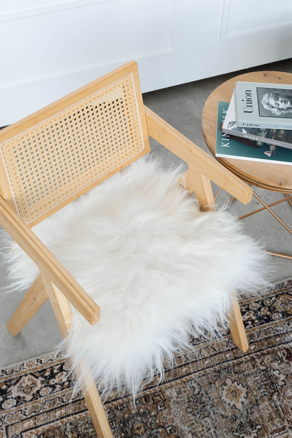 White Icelandic Sheepskin Chair Pad