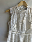 Wildfire Lace Peplum Tank Top | Size Small