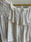 Vintage Off The Shoulder Flowy Boho Long Sleeve | Size Large